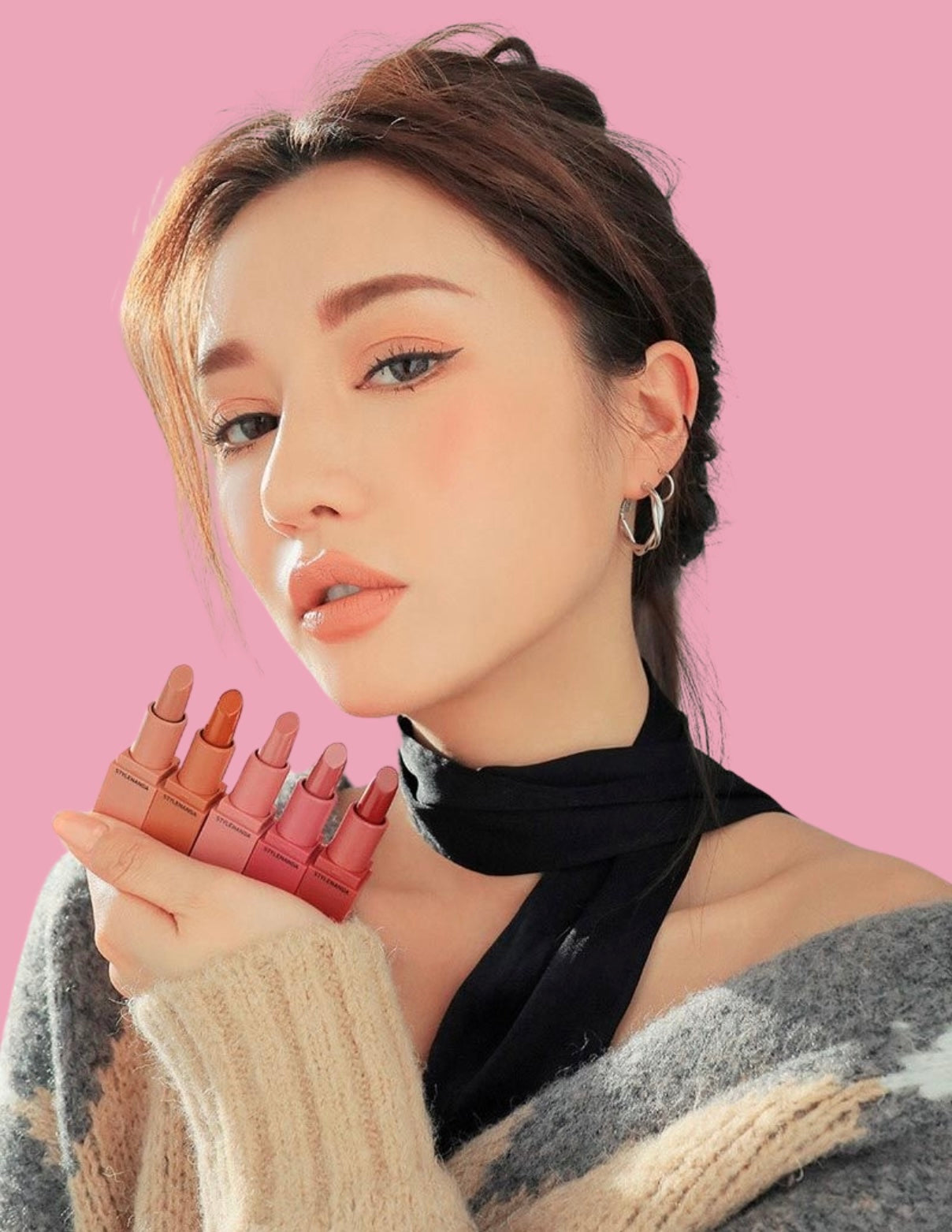 Enhance your lips with Korean lipsticks, offering rich, pigmented shades and nourishing formulas. These lipsticks deliver smooth, soft lips with long-lasting color, perfect for a vibrant, bold pout.
