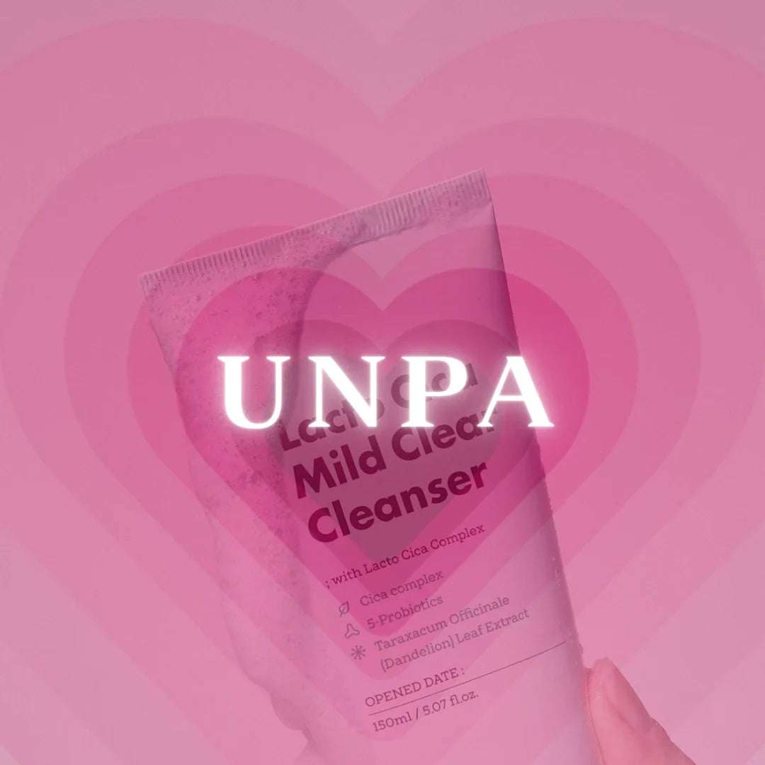Unpa Korean skincare featuring the soothing Lacto Cica range, Bubi Bubi Bubble Lip Scrub, and Stay Blooming Tint for lips and cheeks. Hydrate, calm, and enhance your skin with Unpa products.