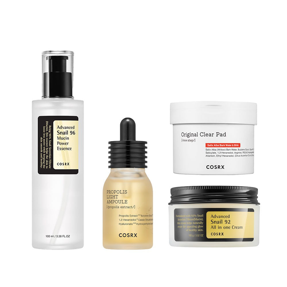 COSRX All In One Care for Dry Skin Complete Set – A 4-piece skincare routine to nourish, hydrate, and revitalize dry skin