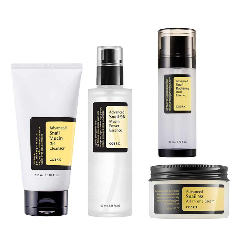 COSRX Daily Snail Set – Complete skincare routine with snail mucin to hydrate, brighten, and improve skin texture