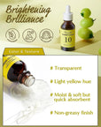 Key ingredients in It’s Skin Power 10 Formula VC Effector: Vitamin C for brightening and dark spot reduction, and Green Tea Extract for soothing and antioxidant protection