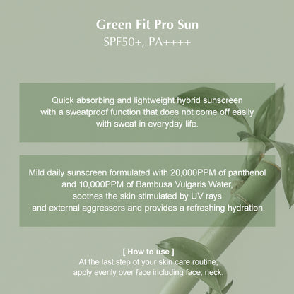 How to use Kaine Green Fit Pro Sun SPF 50+ Sunscreen - apply generously, rub gently, and reapply every 2 hours for full UV protection