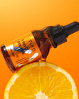 TIA'M Vitamin C Serum My Signature C Source – Highlighting key ingredients such as 20% Vitamin C (Ascorbic Acid) for brightening, Vitamin E for UV protection, and Niacinamide for even skin tone.