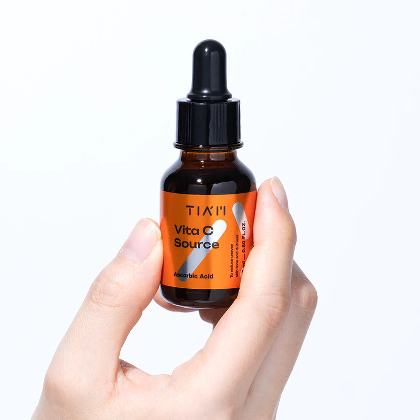 TIA'M Vitamin C Serum My Signature C Source – A powerful brightening serum with 20% pure Vitamin C, designed to even out skin tone, fade dark spots, and protect the skin for a youthful, glowing complexion.