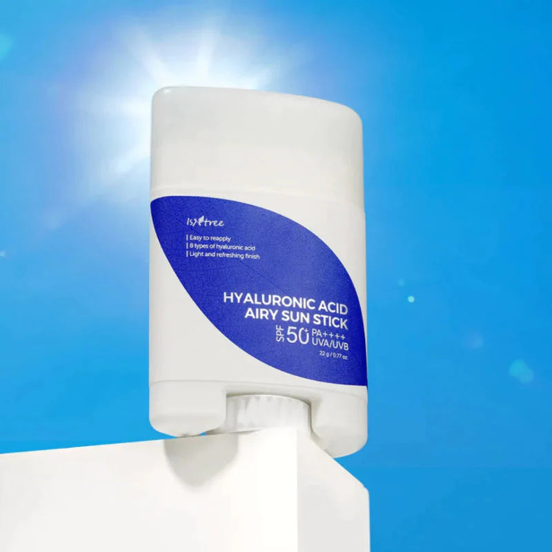 Isntree Hyaluronic Acid Airy Sun Stick – SPF50 sun protection with hydrating Hyaluronic Acid, perfect for all skin types
