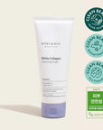 Mary&May White Collagen Cleansing Foam- Featuring the eco-friendly, cruelty-free label indicating no animal testing and safe ingredients.