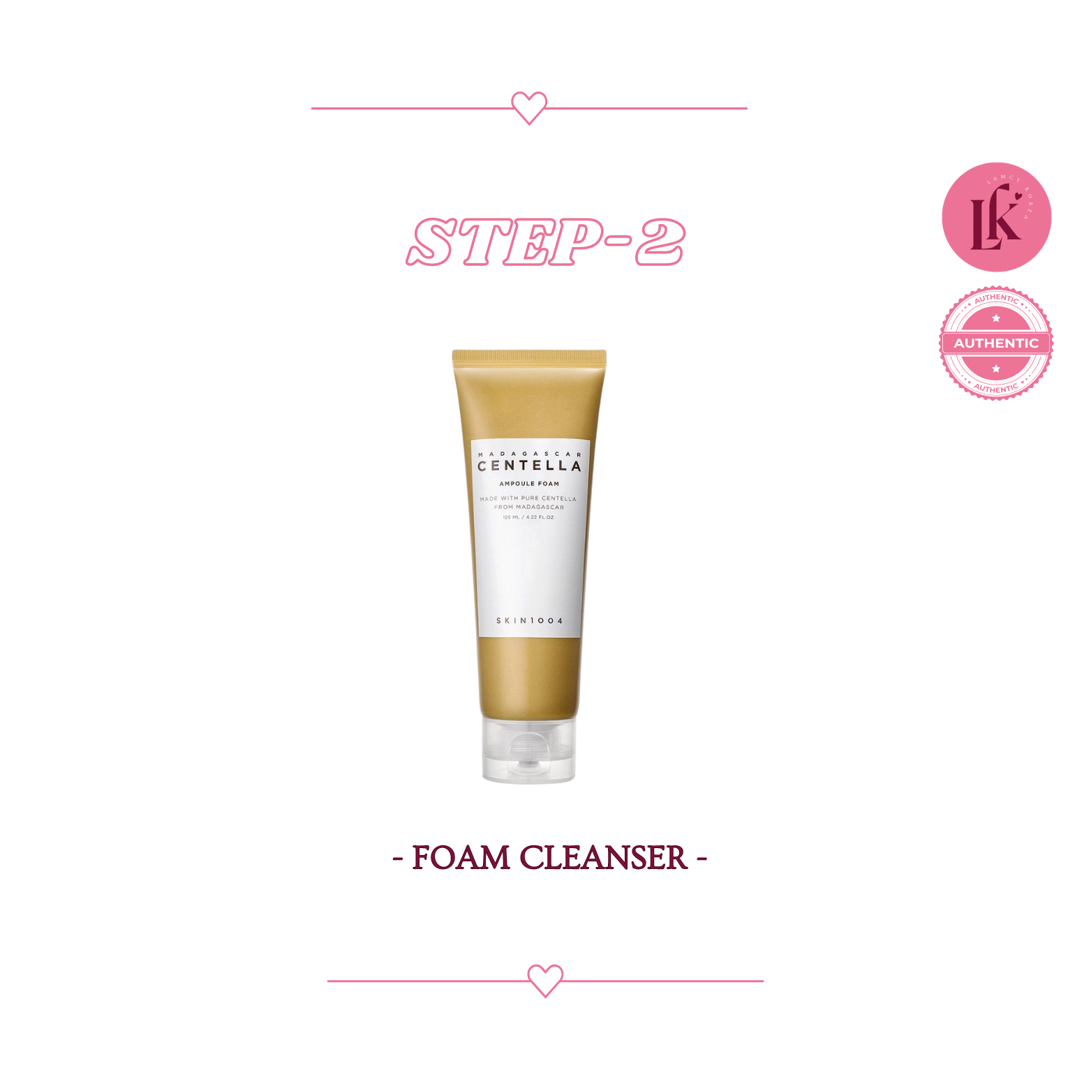 korean Skincare routine for dry skin 2nd product SKIN1004 Madagascar Centella Ampoule Foam - rich foaming cleanser with Centella Asiatica for hydration and soothing