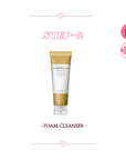 korean Skincare routine for dry skin 2nd product SKIN1004 Madagascar Centella Ampoule Foam - rich foaming cleanser with Centella Asiatica for hydration and soothing