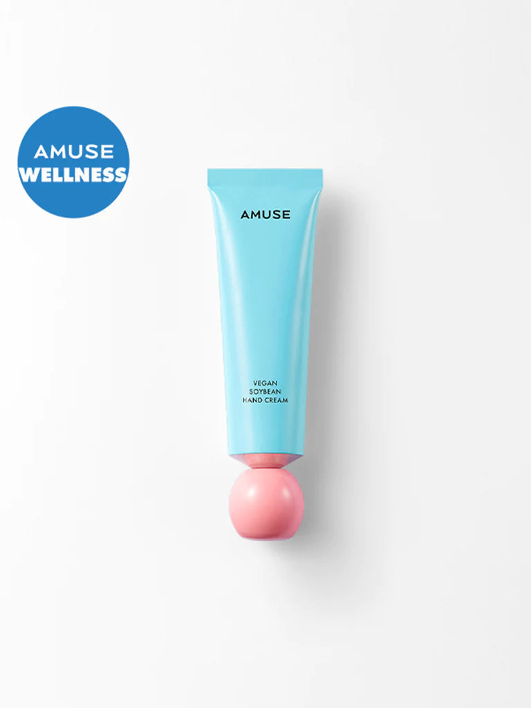 AMUSE Vegan Soybean Hand Cream – available in three types: LOVE, ENERGY, UNSTRESS for personalized care