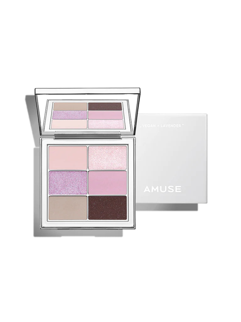 AMUSE Eye Vegan Sheer Palette – versatile eyeshadow palette with 4 blendable shades in matte, satin, and glitter finishes