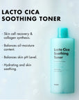 Unpa Lacto Cica Soothing Toner – A pH-balancing toner with 45.77% Centella and probiotics to repair, hydrate, and calm irritated skin while balancing oil and moisture for a healthy glow.