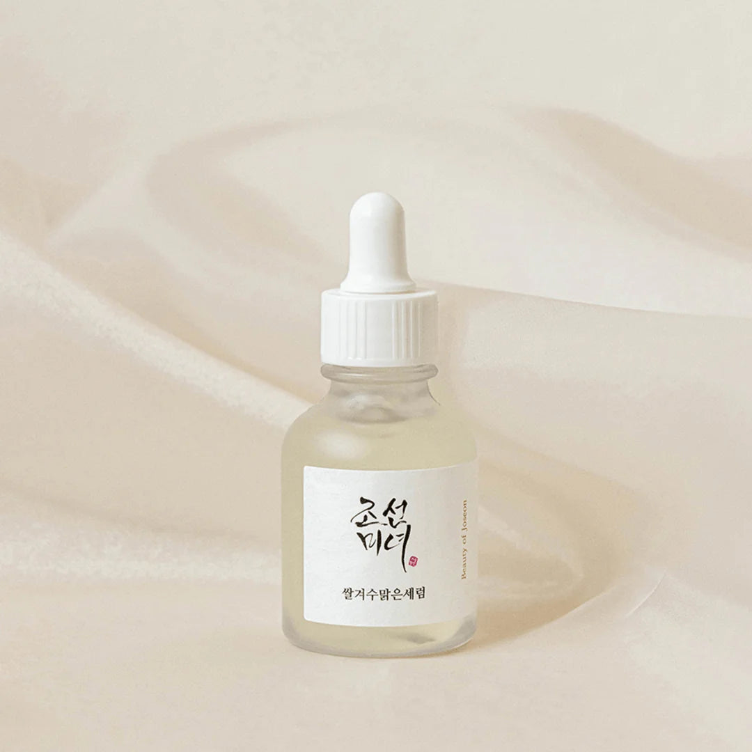 Beauty of Joseon Glow Deep Serum 30ml with 68% rice bran water and 2% alpha arbutin, designed to brighten skin, reduce pigmentation, and even skin tone