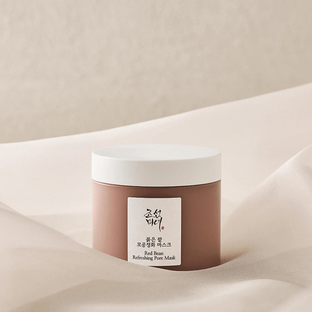 Beauty of Joseon Red Bean Refreshing Pore Mask, 140ml, a pore-cleansing mask with red bean extract and kaolin clay to remove excess oil and dead skin
