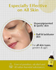 Person applying It’s Skin Power 10 Formula VC Effector serum to their face, targeting dark spots and dull skin for a radiant, glowing complexion
