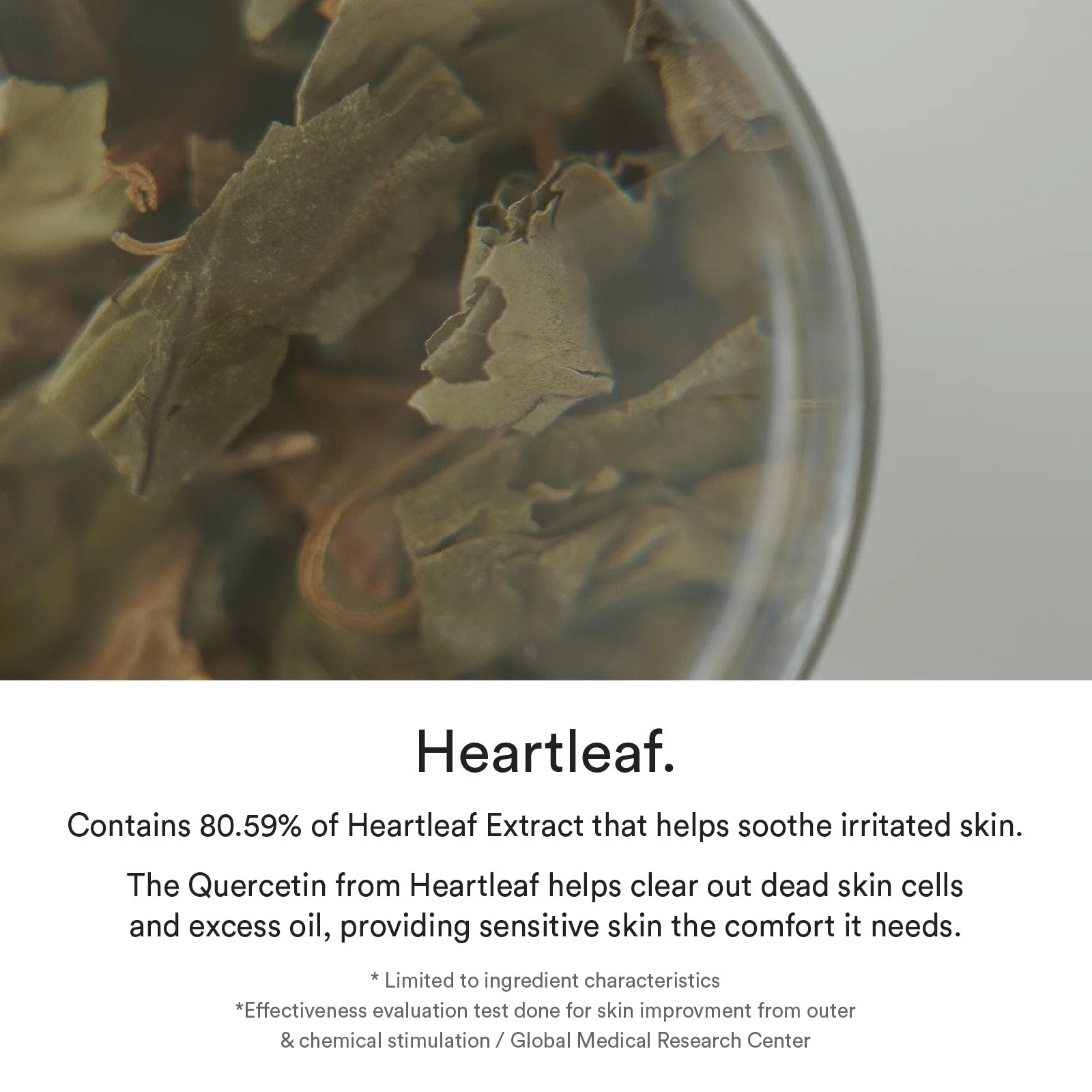 "Heartleaf Essence – soothing and hydrating Korean skincare essence for sensitive, red, and irritated skin with heartleaf extract