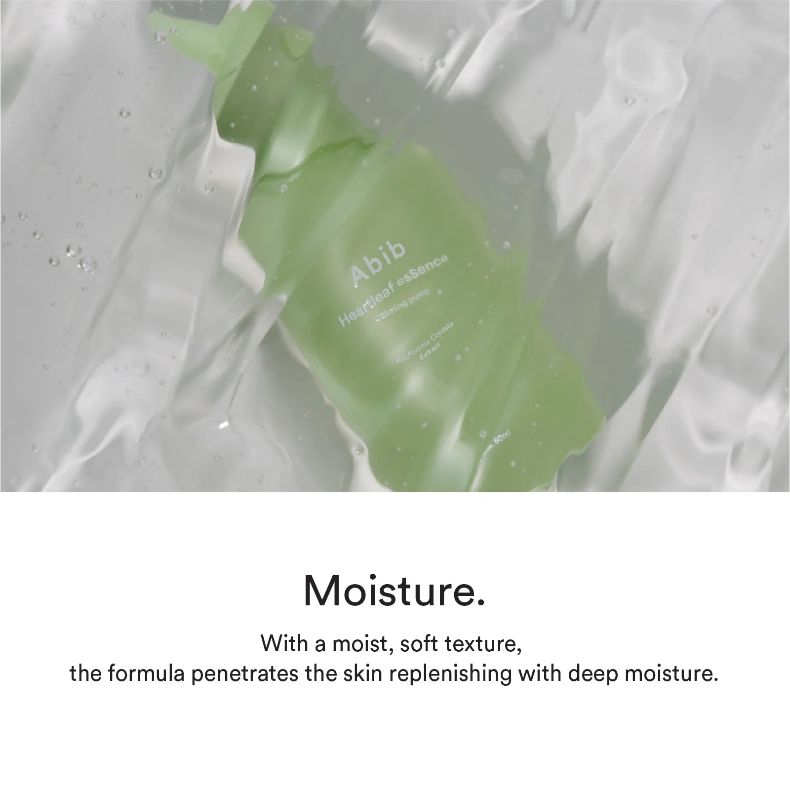 "Heartleaf Essence – soothing and hydrating Korean skincare essence for sensitive, red, and irritated skin with heartleaf extract