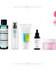 Complete Korean Skincare Routine for Normal Skin - 5-step system to cleanse, exfoliate, hydrate, and brighten skin for a balanced and radiant complexion