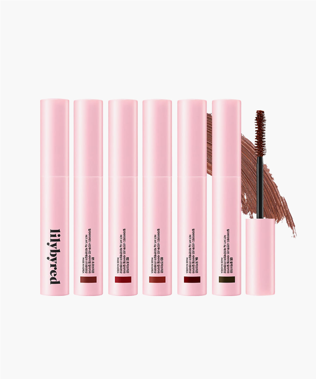 Lilybyred AM9 to PM9 Survival Color Cara Mascara – Waterproof mascara that lifts, curls, and separates lashes with a non-clumping formula. Available in 5 vibrant shades.