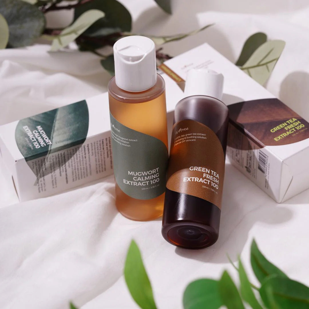 Isntree Green Tea Fresh Toner packaging – a 200ml bottle designed to hydrate, soothe, and protect sensitive, oily, and combination skin