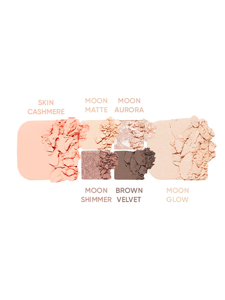 AMUSE Vegan Face All Palette – versatile 3-in-1 palette with 6 shades for everyday natural makeup