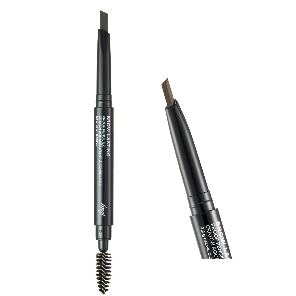 FMGT Designing Eyebrow Pencil 03 Brown with built-in spoolie brush for natural brow shaping