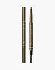 Peripera Speedy Eyebrow Auto Pencil with a sleek, easy-to-use design. Available in two shades: Black Brown and Gray Brown. The pencil creates natural-looking, long-lasting brows with a smooth, soft finish.