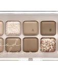 Lilybyred Mood Keyboard – 10-shade eye shadow palette with a mix of matte, shimmer, and glitter textures for creating bold, sassy eye makeup looks.