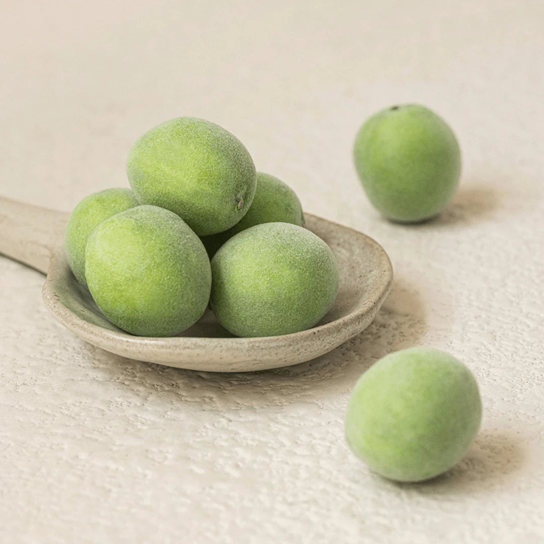 Key ingredients in Beauty of Joseon Green Plum Refreshing Toner: 25% green plum water for hydration, 2% mung bean extract to calm and moisturize the skin