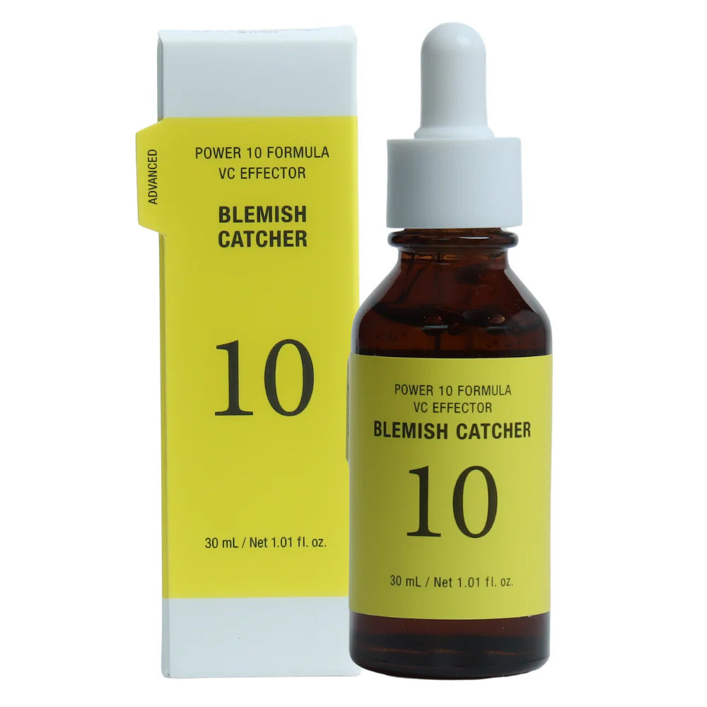 It’s Skin Power 10 Formula VC Effector packaging – sleek 30ml bottle designed to even skin tone, reduce dark spots, and boost skin radiance