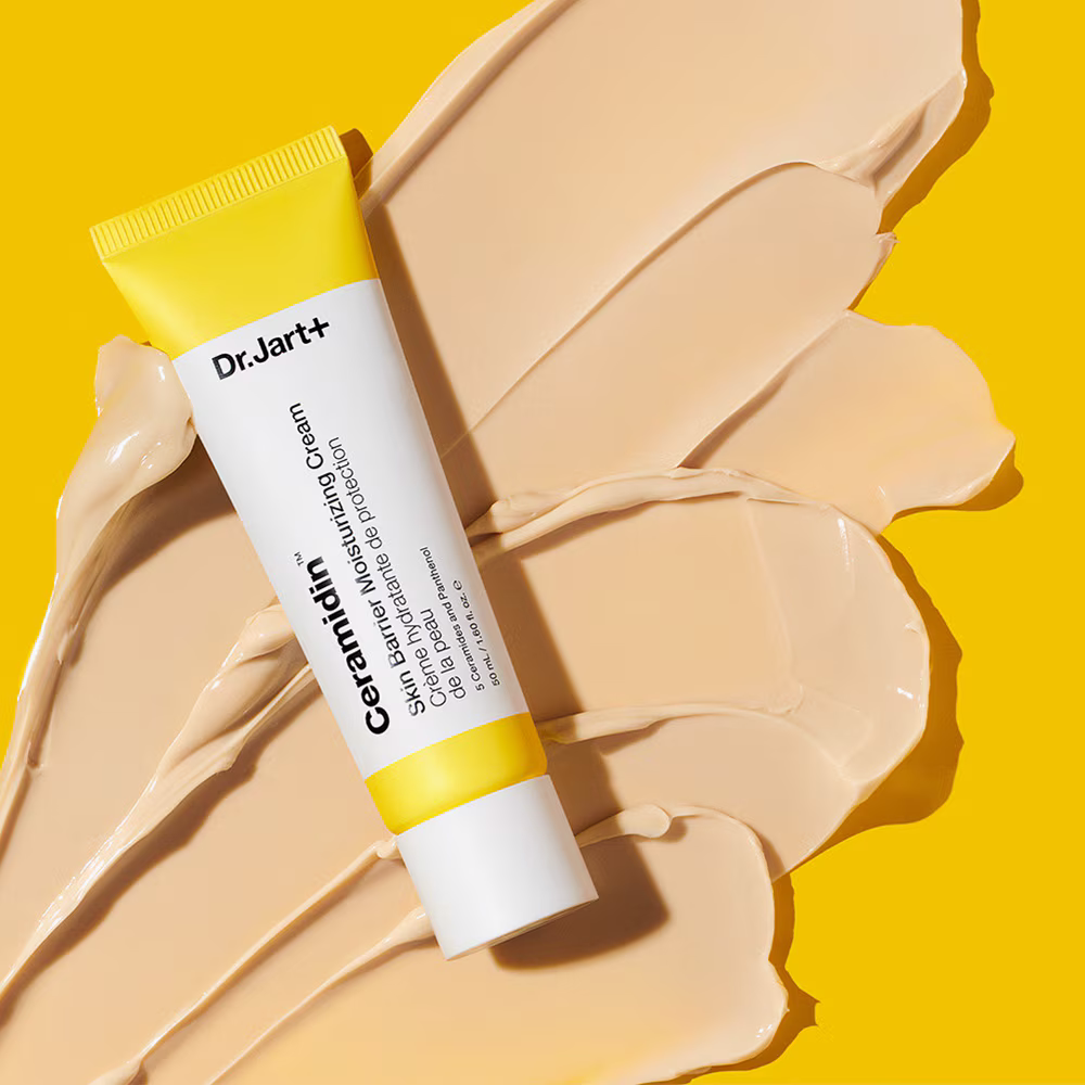 Applying Dr. Jart Ceramidin Cream – smooth, non-greasy formula that quickly absorbs to moisturize and protect sensitive skin