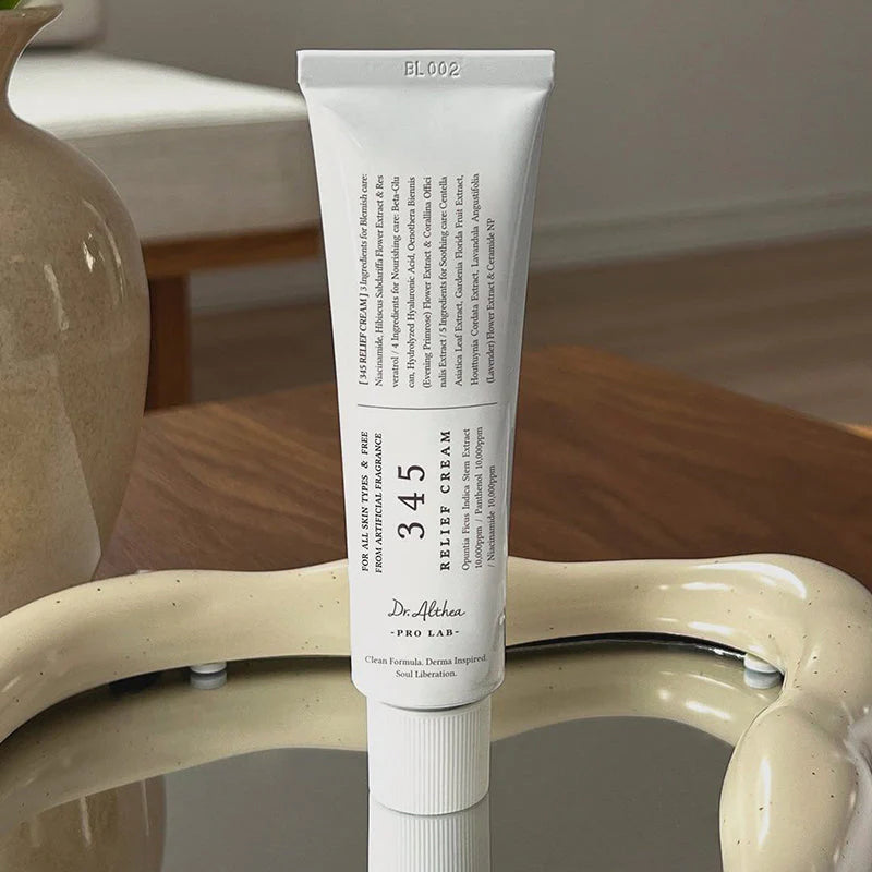 Dr. Althea 345 Relief Cream – lightweight gel-cream for soothing, hydrating, and healing dry, sensitive, and post-acne skin