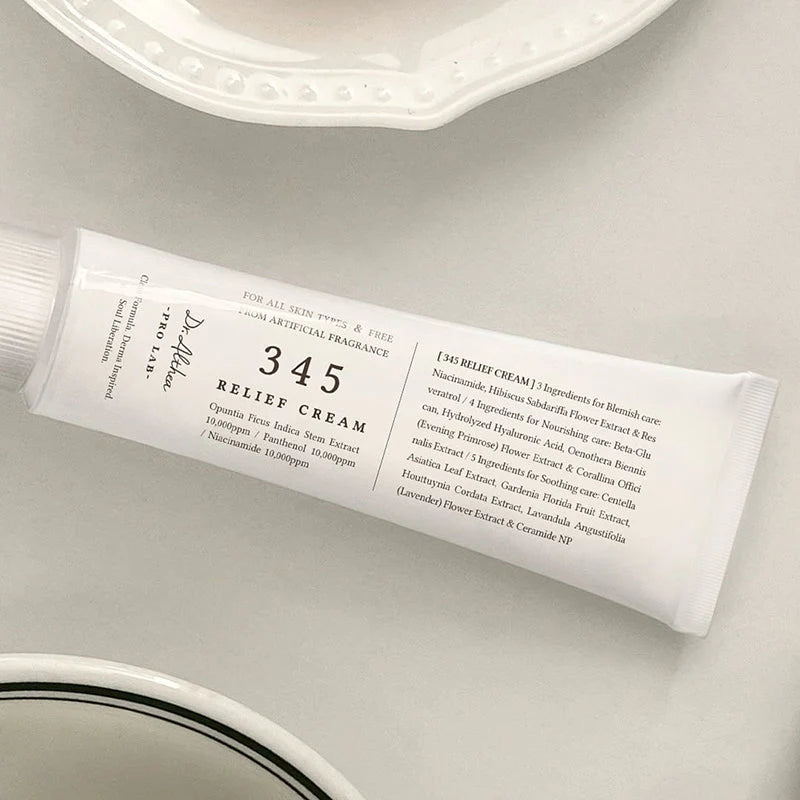 Dr. Althea 345 Relief Cream – lightweight gel-cream for soothing, hydrating, and healing dry, sensitive, and post-acne skin