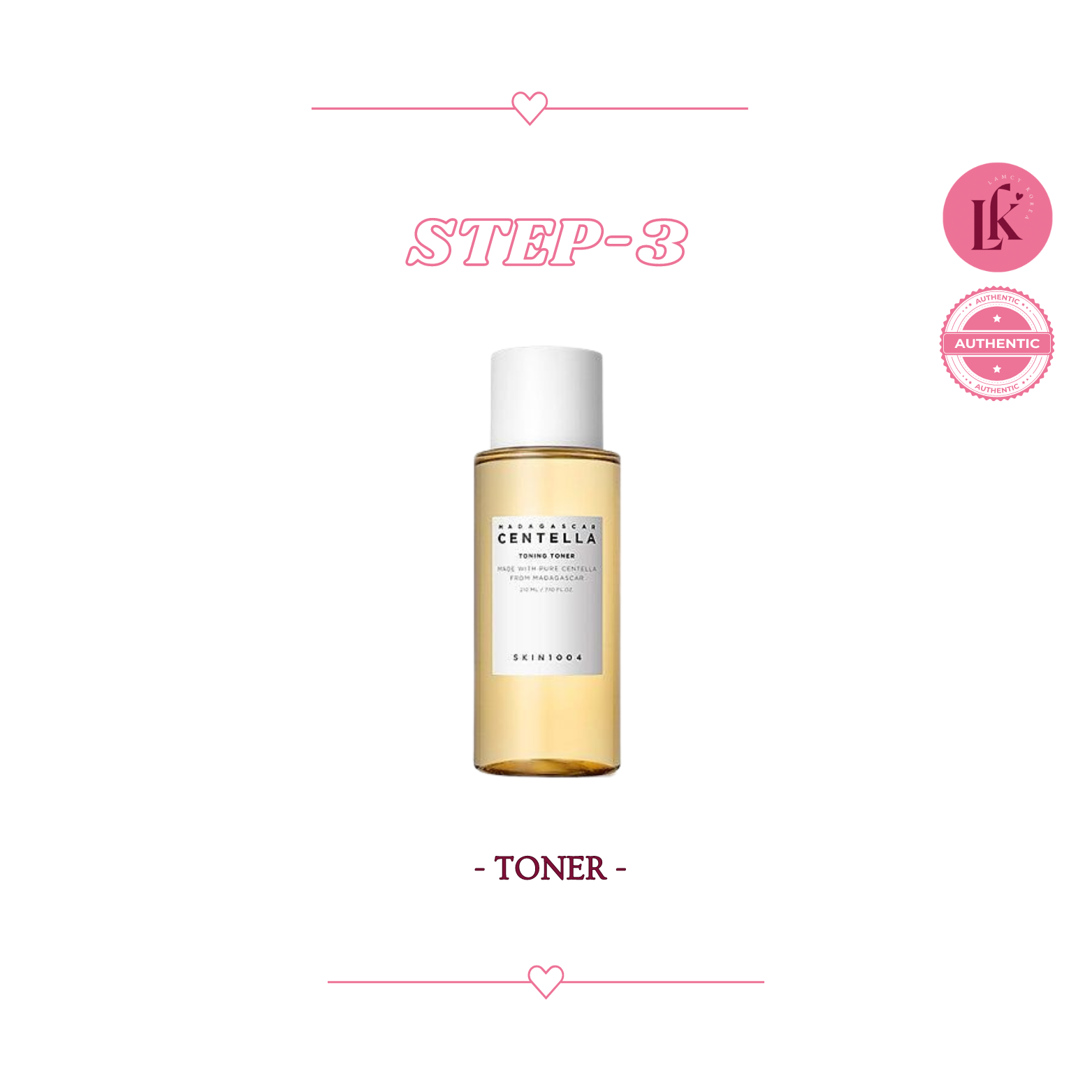 K-Skincare routine for oily skin 3rd product SKIN1004 Madagascar Centella Toning Toner - calming toner with Centella Asiatica and aloe vera for redness and irritation