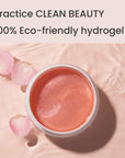 Heimish Bulgarian Rose Hydrogel Eye Patch packaging with calming rose scent and nourishing ingredients for the delicate skin around the eyes