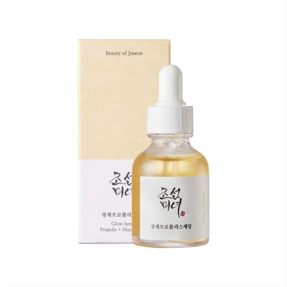 Beauty of Joseon Propolis Serum 30ml with 60% propolis extract and 2% niacinamide, designed to control oil, minimize pores, and hydrate oily or acne-prone skin