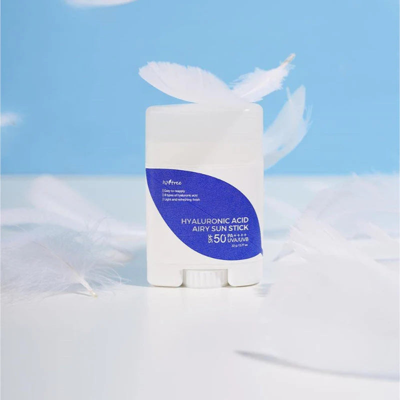 Isntree Hyaluronic Acid Airy Sun Stick – SPF50 sun protection with hydrating Hyaluronic Acid, perfect for all skin types