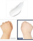 Applying Secret Key Snow White Cream – Gently massaging cream into skin for an even-toned and glowing complexion.