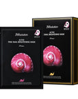 JM Solution Active Pink Snail Brightening Mask - lightweight sheet mask with snail secretion filtrate and vitamin B12 for hydration and brightening