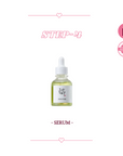korean Skincare routine for oily skin 4th product Beauty Of Joseon Calming Serum - lightweight serum with green tea and panthenol to hydrate and soothe oily skin