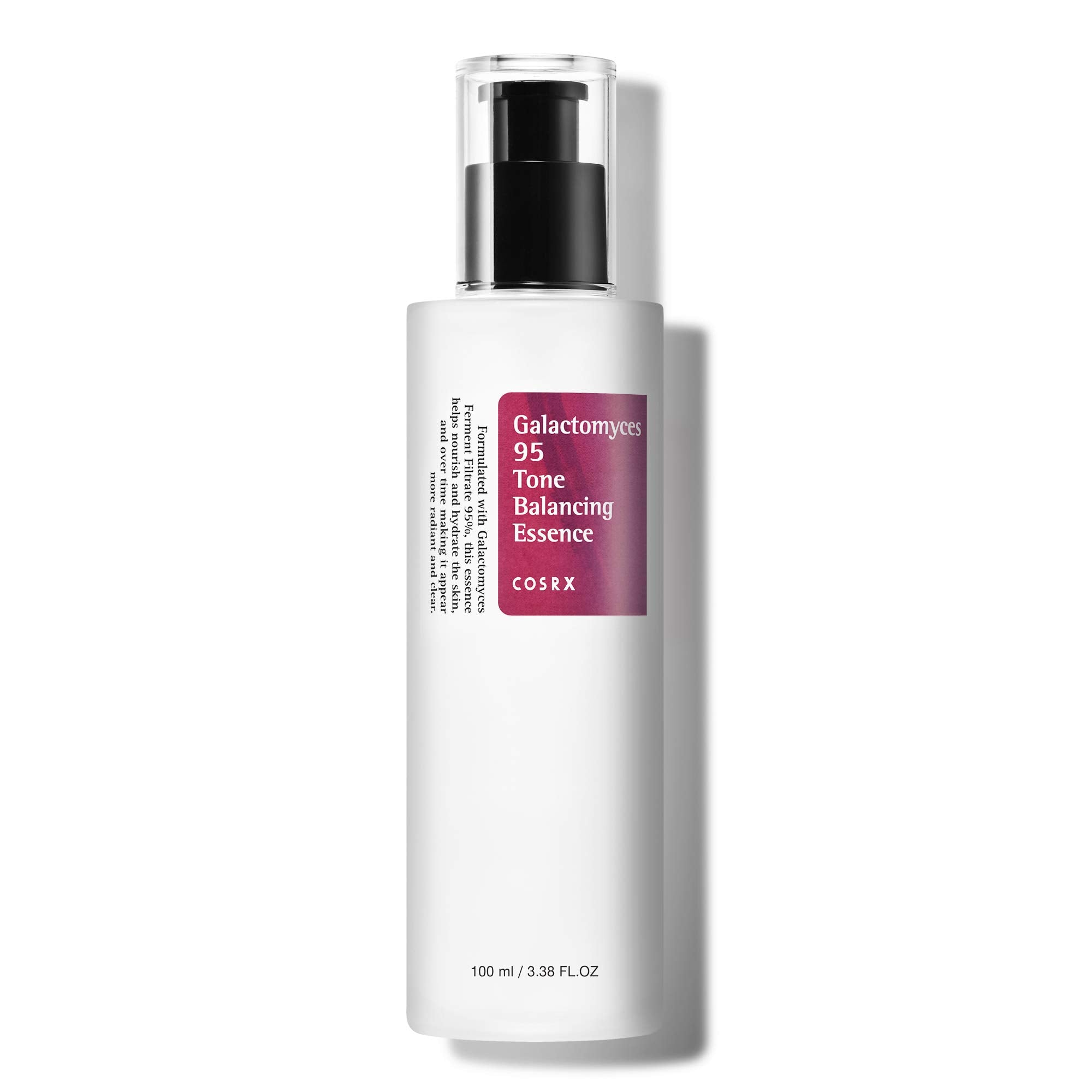 COSRX Galactomyces 95 Tone Balancing Essence – A brightening and hydrating essence with 95% Galactomyces ferment filtrate for smooth, radiant skin