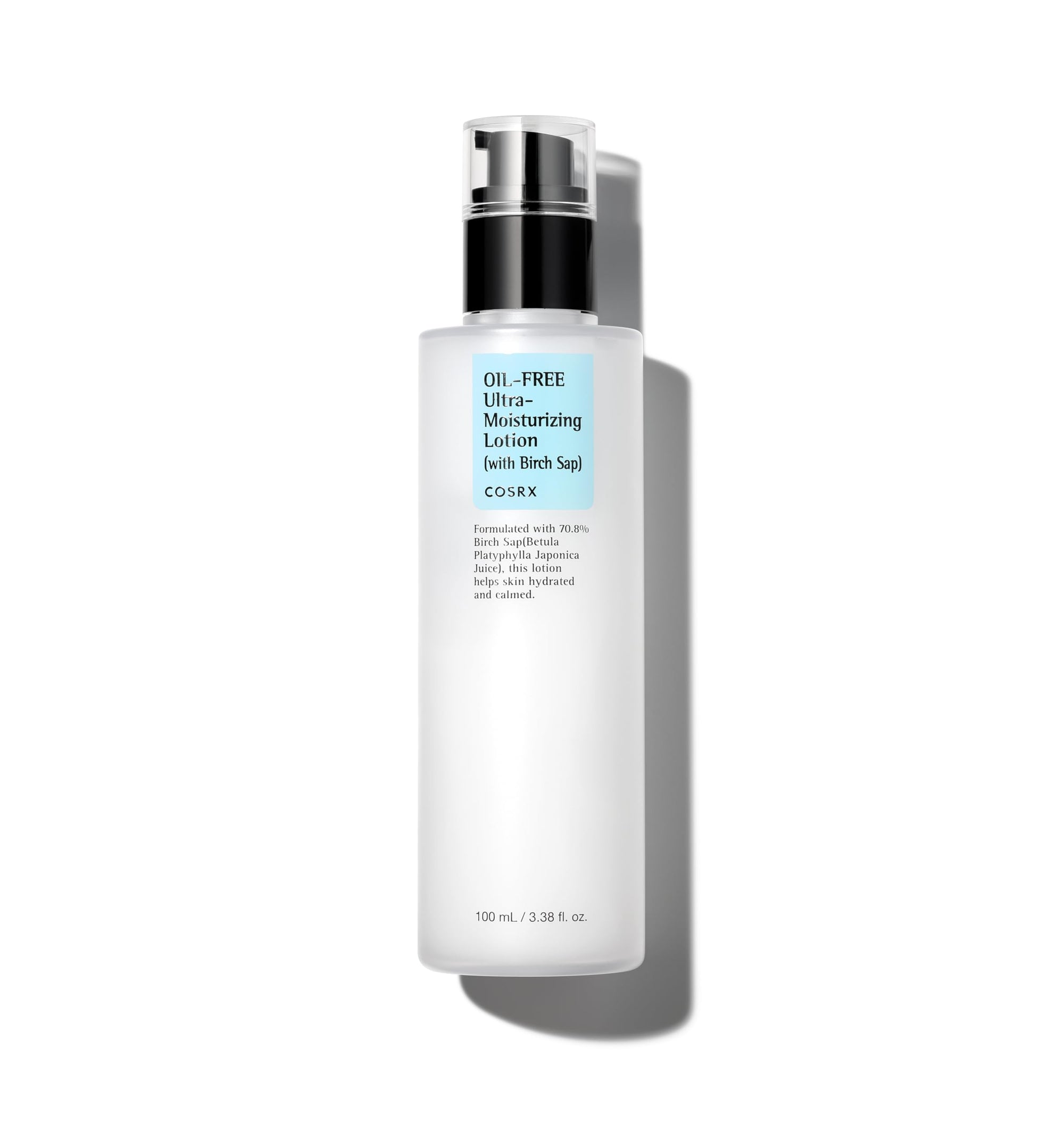 COSRX Oil Free Ultra Moisturizing Lotion – A lightweight, fast-absorbing moisturizer with 70% Birch Sap for hydration without the greasiness