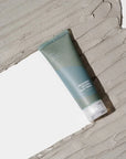 Close-up of Isntree Real Mugwort Clay Mask's smooth, thick texture, ideal for exfoliating and purifying skin