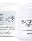 Secret Key Snow White Cream 50ml – All-in-one whitening cream for brighter, glowing skin with niacinamide to prevent dark spots.
