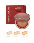 APRILSKIN Hero Cushion with natural extracts like Centella Asiatica and Artemisia to soothe sensitive skin