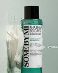 Some By Mi AHA BHA PHA 30 Days Miracle Toner – Exfoliating toner with AHA, BHA, PHA, tea tree extract, and niacinamide for clear, smooth, and bright skin.