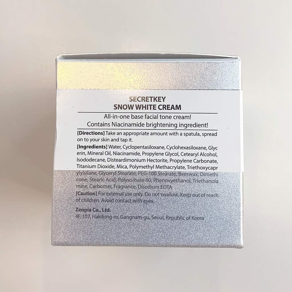 Secret Key Snow White Cream packaging – 50ml jar with simple, clean design for everyday skincare use.