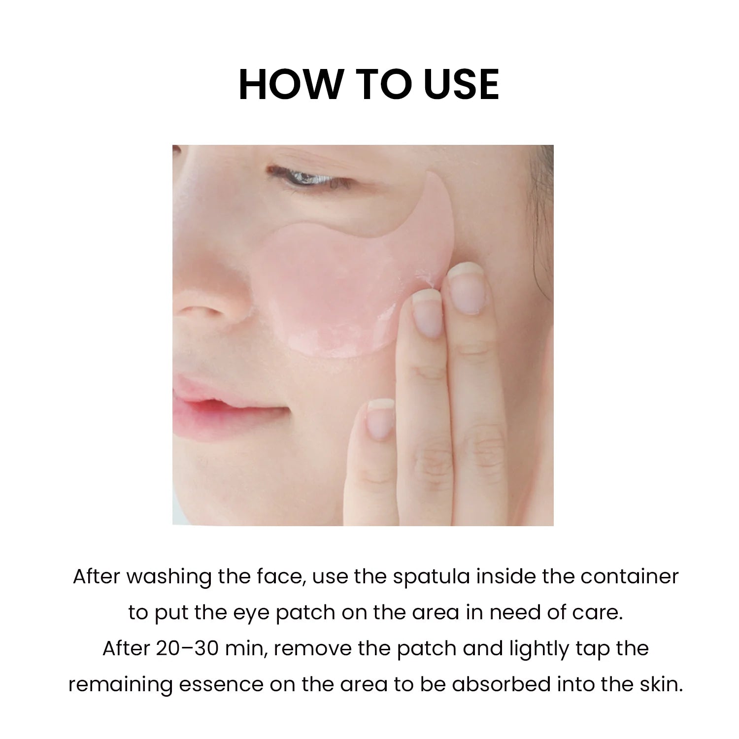 Heimish Bulgarian Rose Hydrogel Eye Patch packaging with calming rose scent and nourishing ingredients for the delicate skin around the eyes