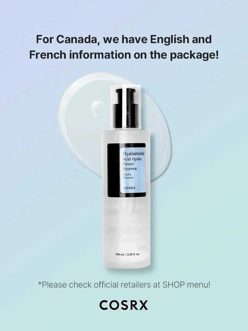 COSRX Hyaluronic Acid Hydra Power Essence – Gel-like texture that deeply hydrates and softens skin with every drop