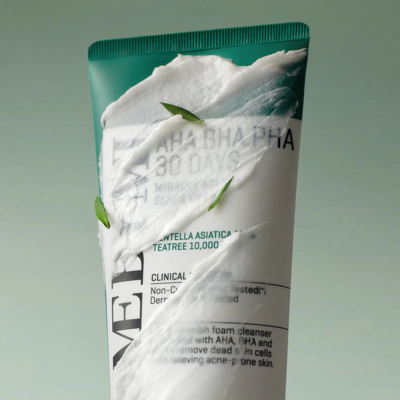 Some By Mi AHA BHA PHA 30 Days Miracle Foam – Rich, bubbly foam for gentle exfoliation and oil control, leaving skin refreshed.