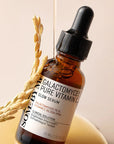 Some By Mi Galactomyces Pure Vitamin C Glow Serum – A droplet of serum showcasing its lightweight formula to brighten and smooth skin, reducing dark spots and promoting radiance.